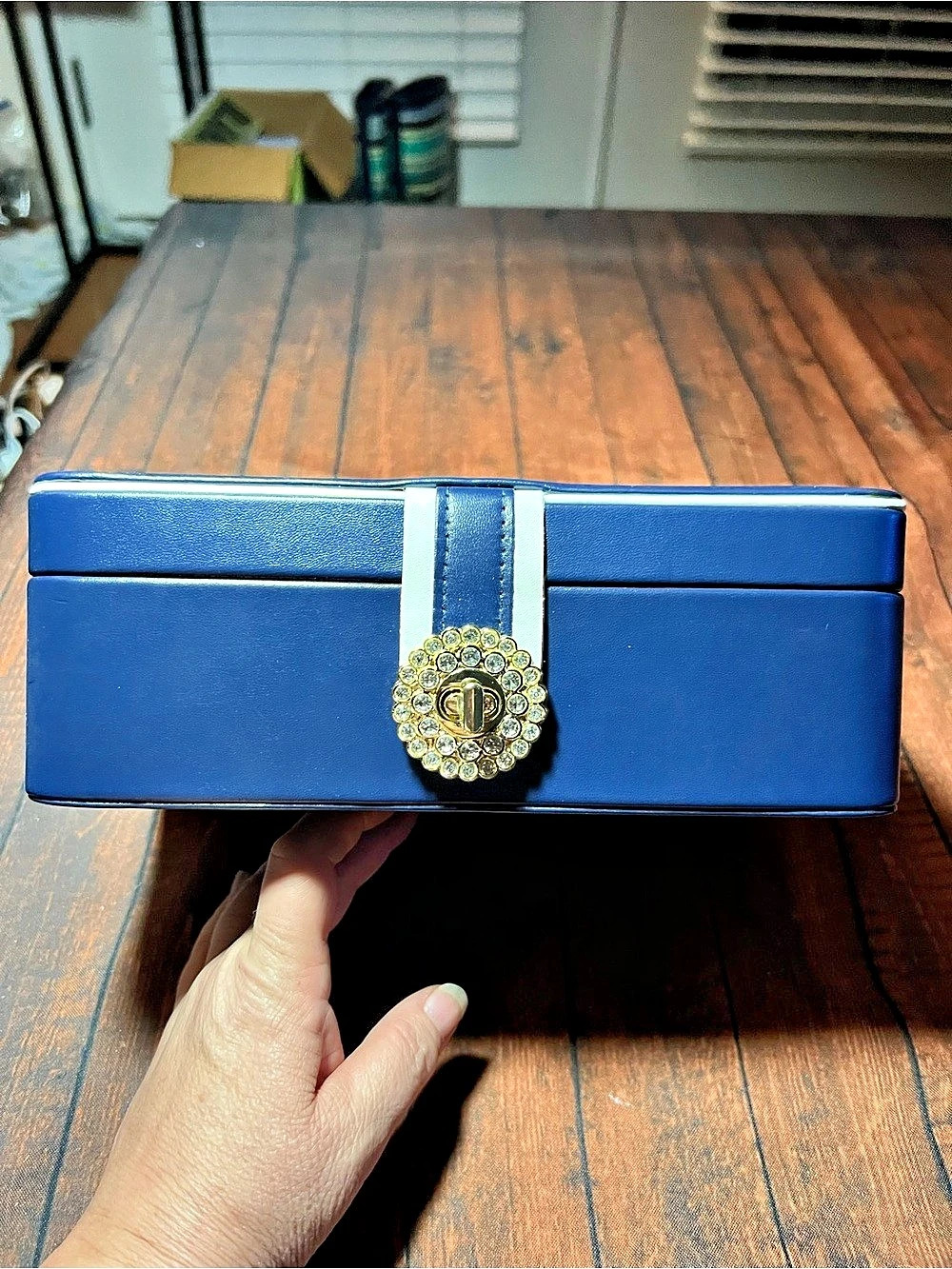 Blue & White Jewelry Organizer Box